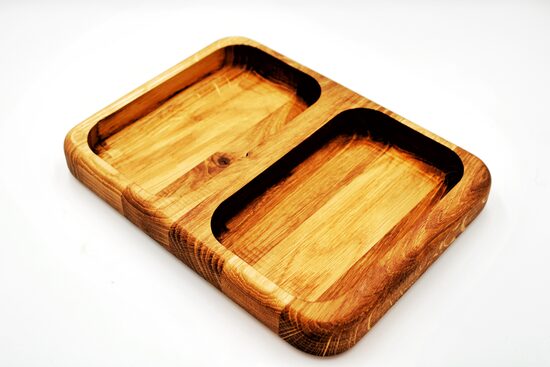 Uzkodu plate ''Kvadrāts divas daļas''