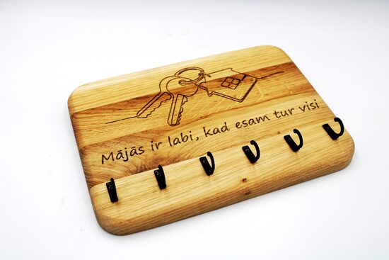 Atslēgu pakaramais ''Mājas ir labi''