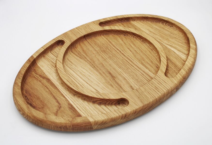 Uzkodu plate ovāla liela